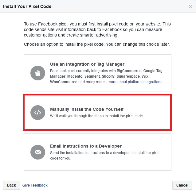 install facebook pixel code