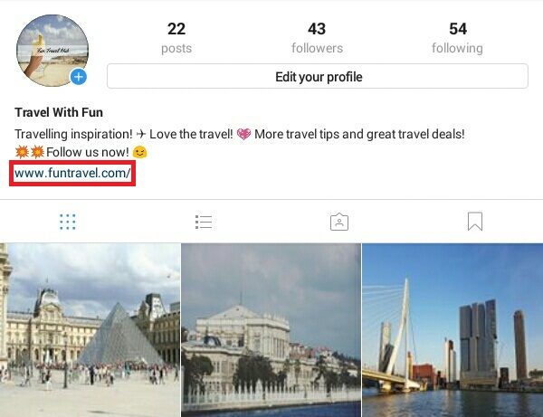 putting link for instagram marketing