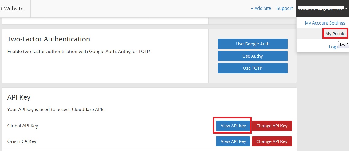 look for your api key from cloudflare account