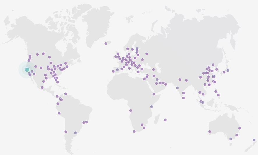 cdn servers located in worldwide