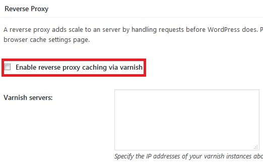 disable reverse proxy in w3 total cache