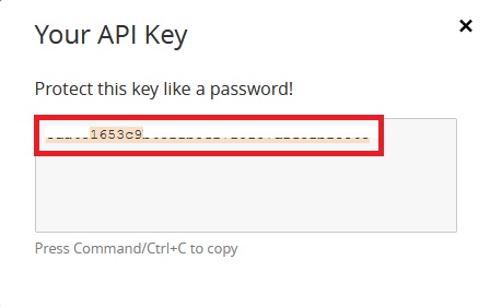 grab your api key from cloudflare