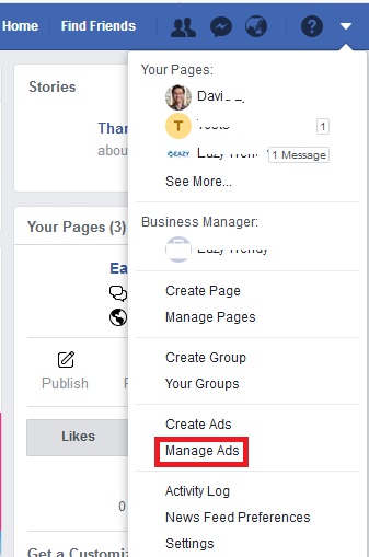 check ads status and performance in facebook