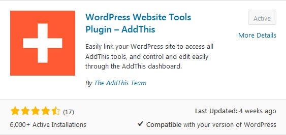 having social sharing button with addthis wordpress plugins