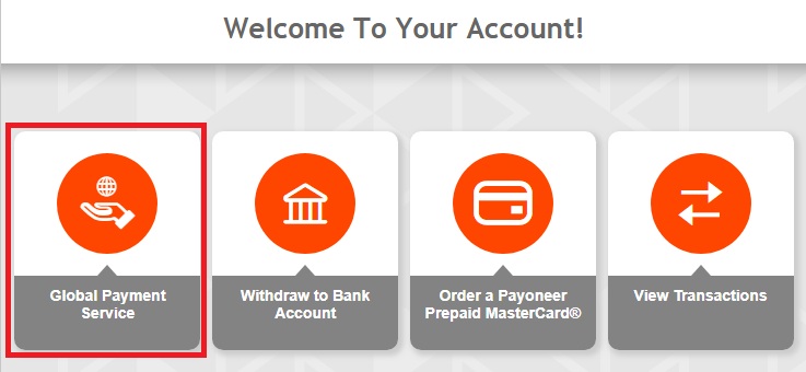 Setting Up Global Payment Service In Payoneer Account To Receive Amazon Payments