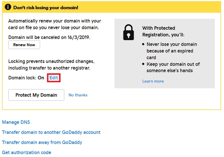 This Is How To Transfer Domain Name From GoDaddy To NameSilo Step 6