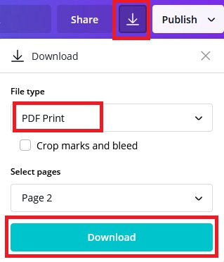 Step 2 On How To Create 300 DPI Image Using Canva