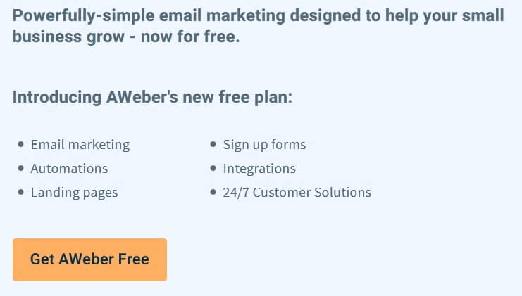 Get Aweber Free Pricing Email Newsletter Software With No Time Usage Restrictions