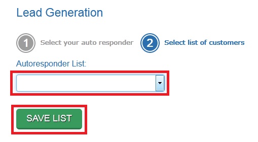 Choose Autoresponder List Which You Have Setup In Free Aweber Account