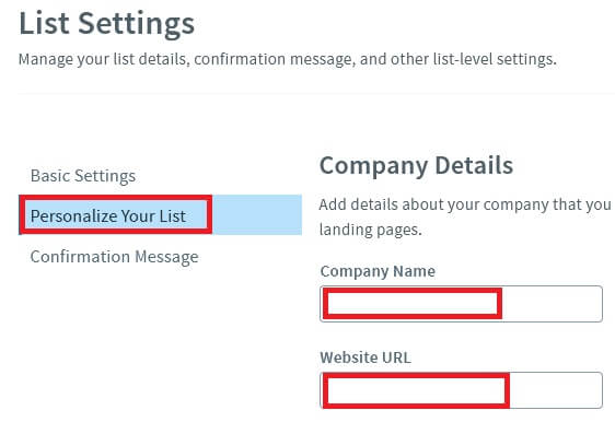Step To Personalize Your List Inside Aweber Email Tool