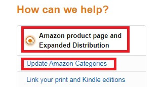 Steps How To Update Amazon Book Category Through KDP Support