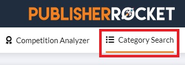 Using Category Search in Publisher Rocket Software