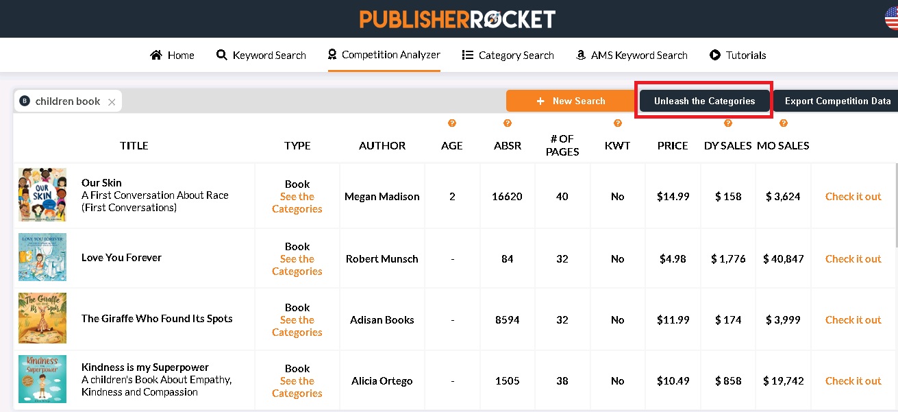 Discover Amazon Best Sellers Categories For Your Book With Publisher Rocket